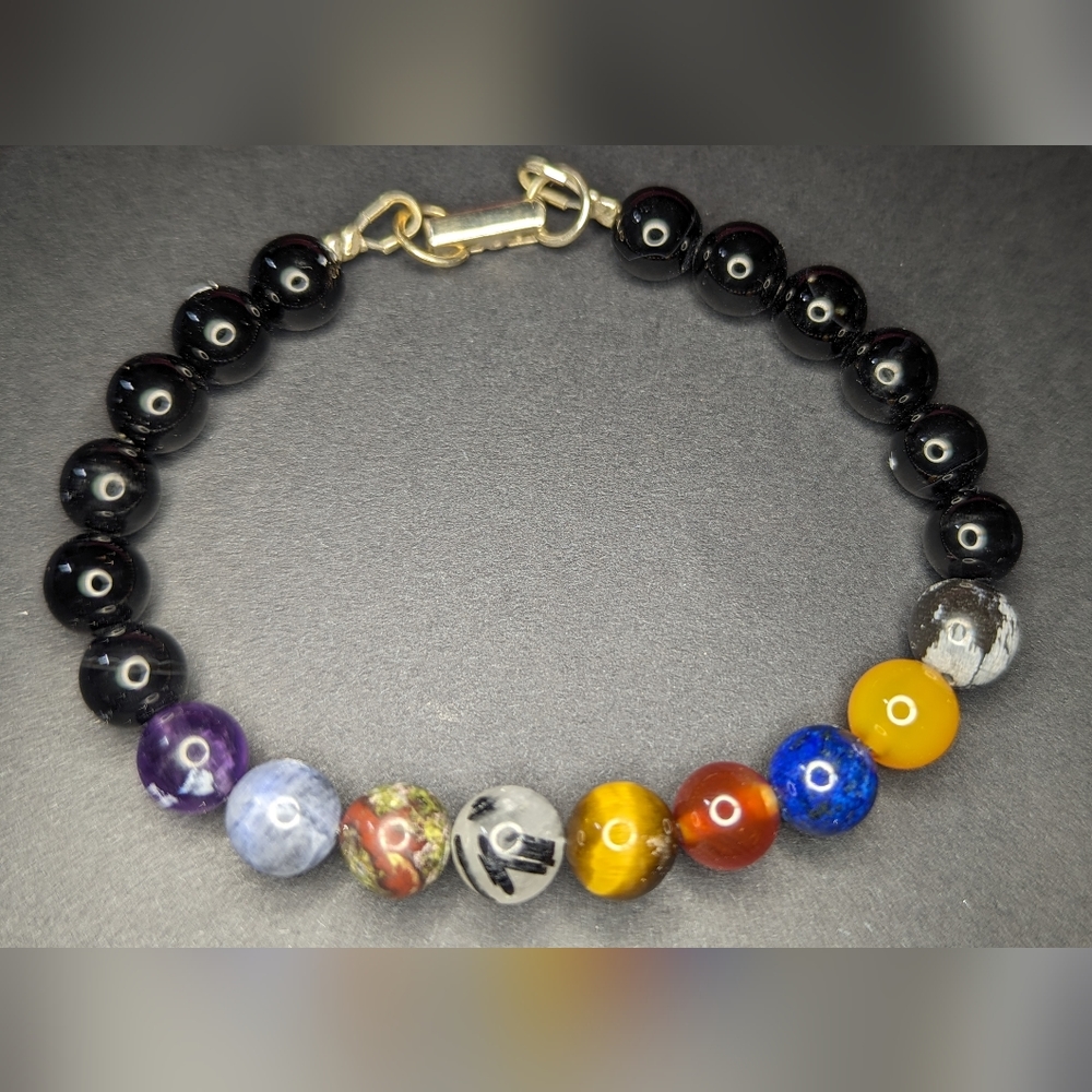 Solar System Gemstone Bracelet